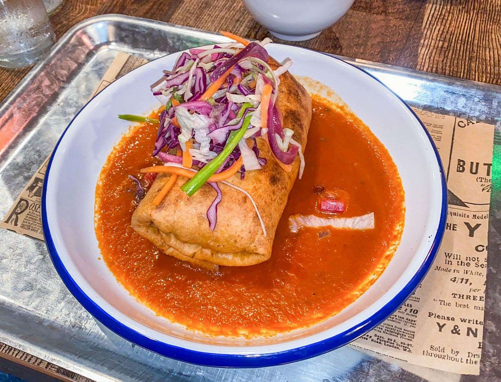 Smoked beef brisket chimichanga (£12.50)