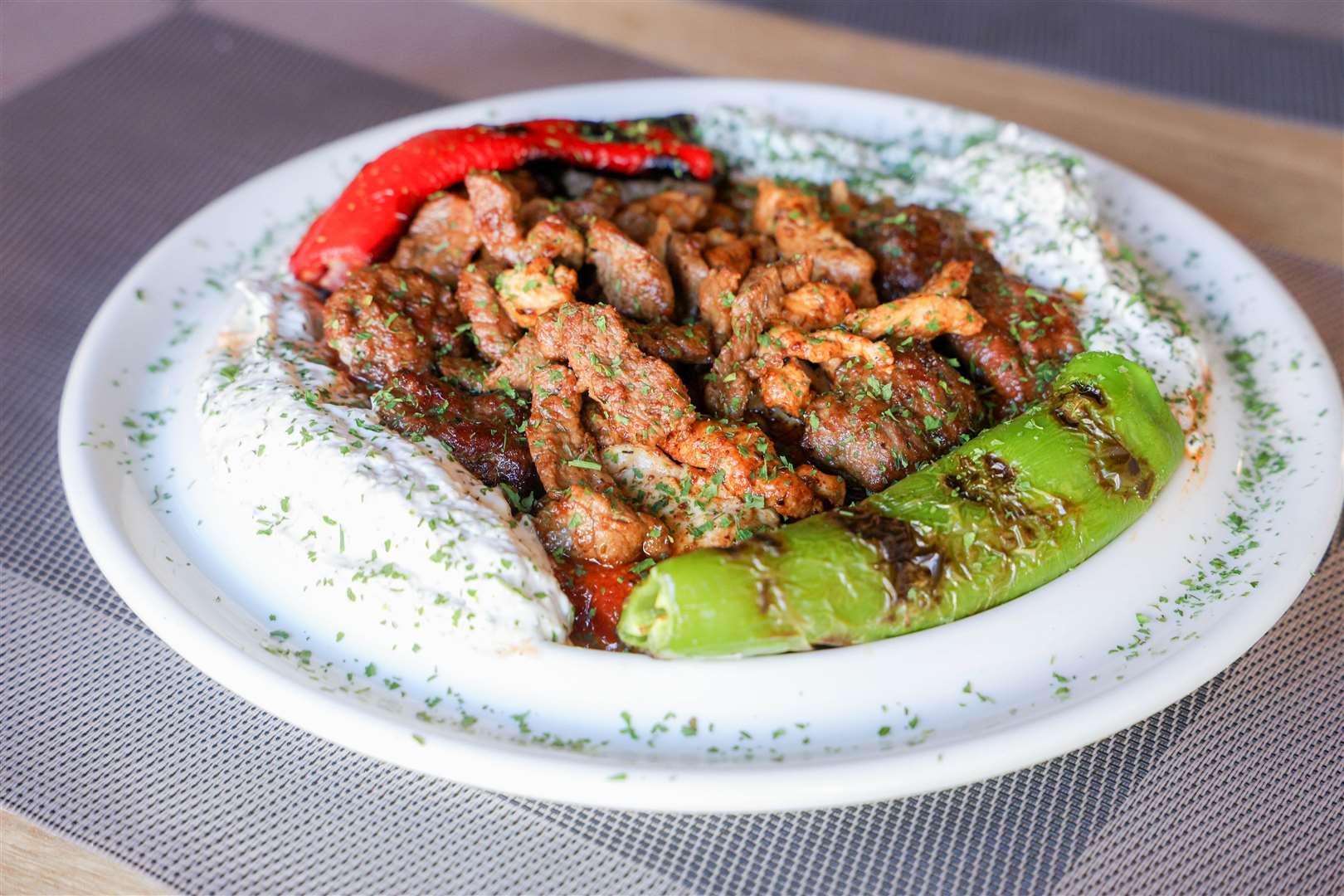 Iskender (meatball £18, lamb £24 or Chicken £19)