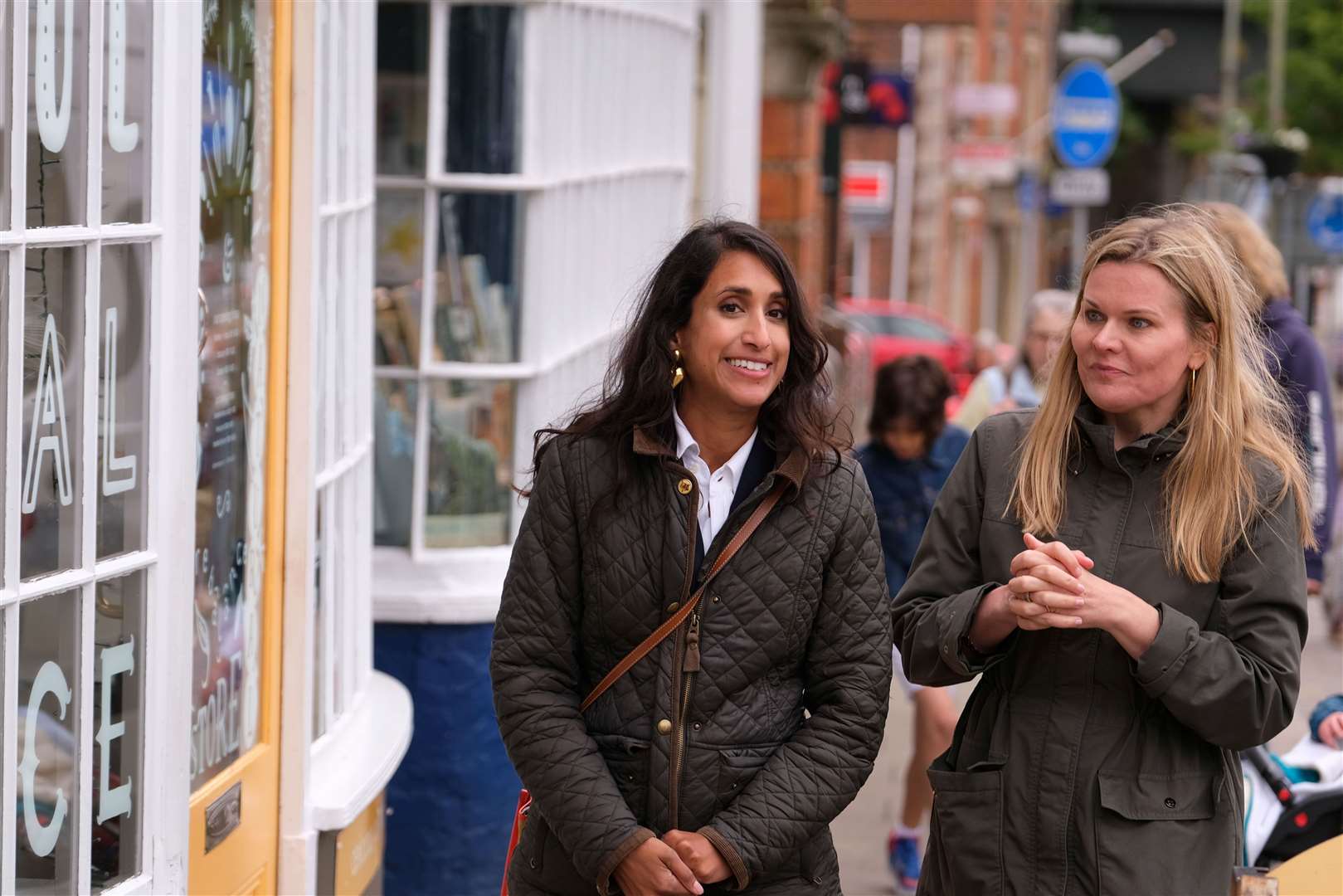 Claire Coutinho visits Hungerford with Laura Farris