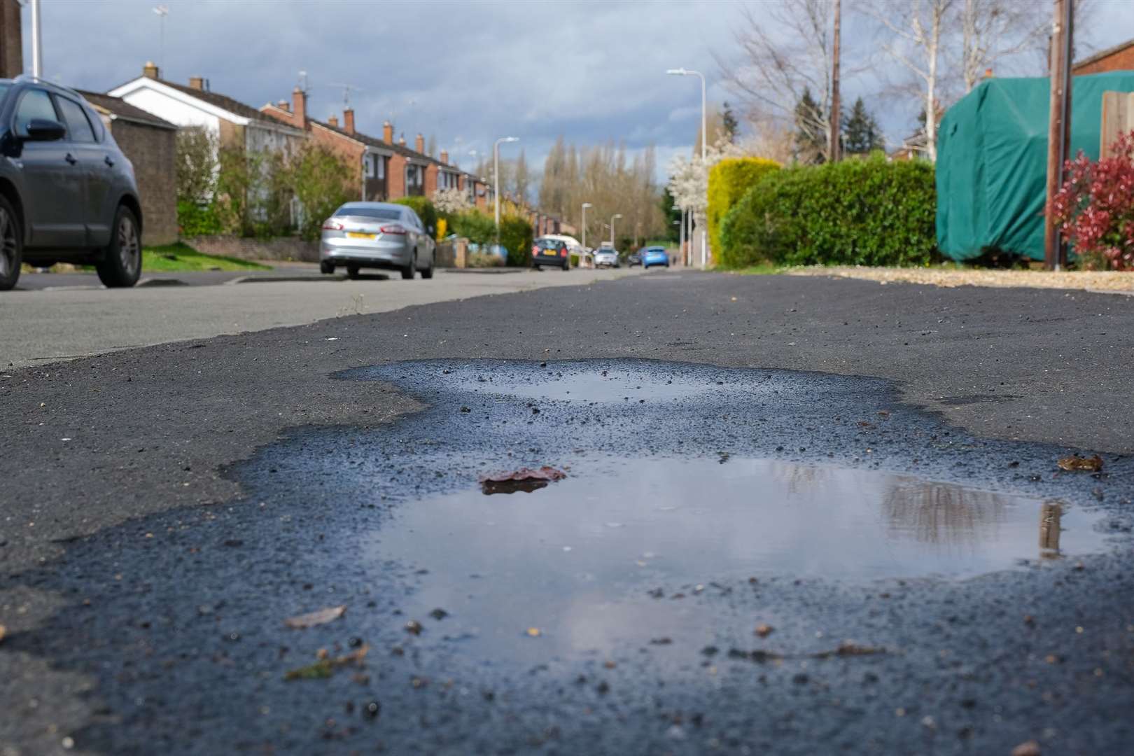 New pavement on New Road, Greenham. (55925626)