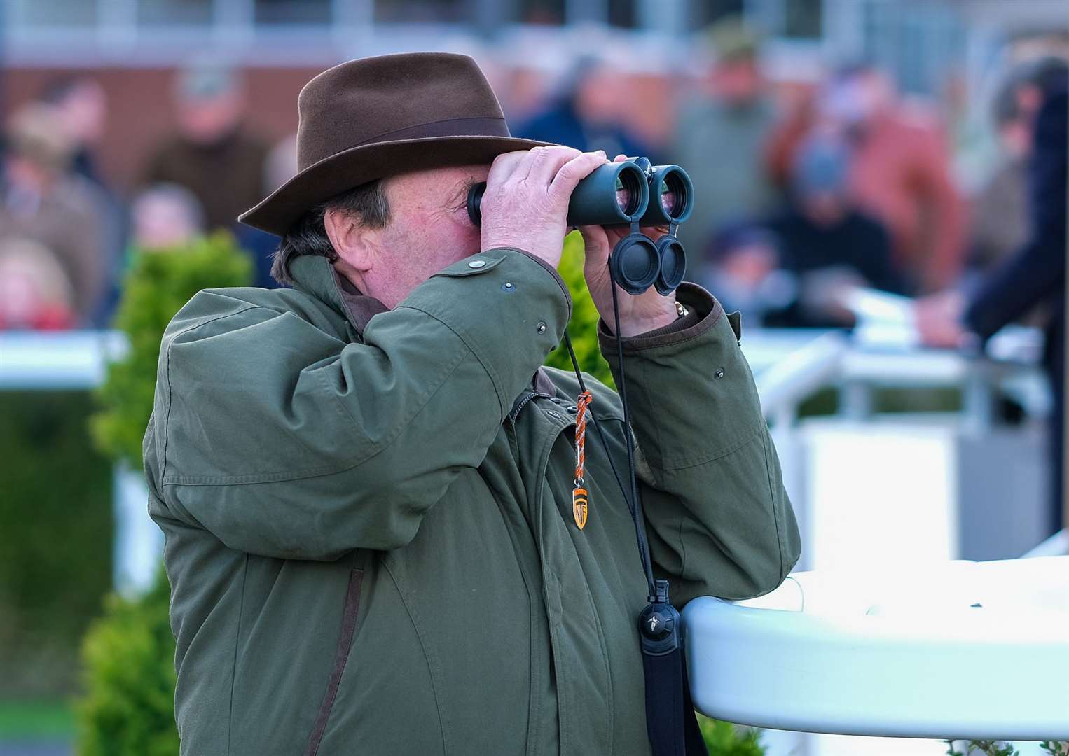 Nicky Henderson at Newbury Racecourse