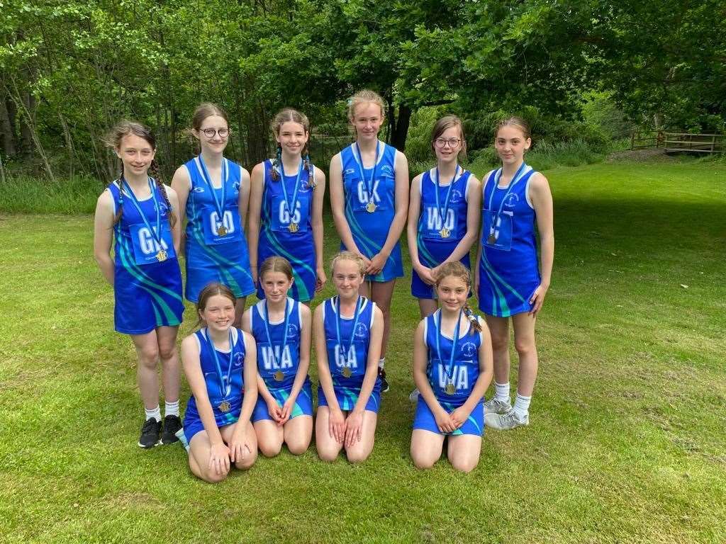 Newbury Junior Netball Club's victorious under 12 team (57301556)