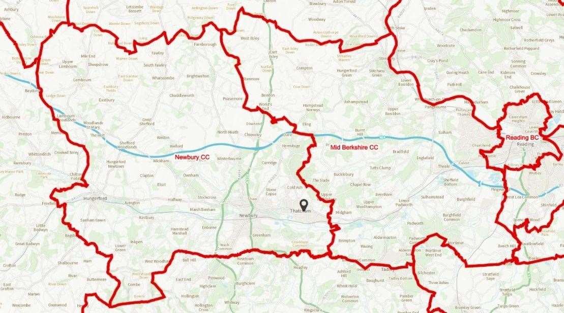 How the constituencies of Newbury and Mid Berkshire could look under the new proposals (47993709)