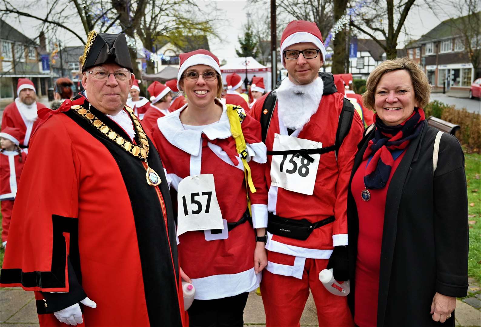 Mayor & mayoress with Rhea Hopwood & Nathan Pitsch