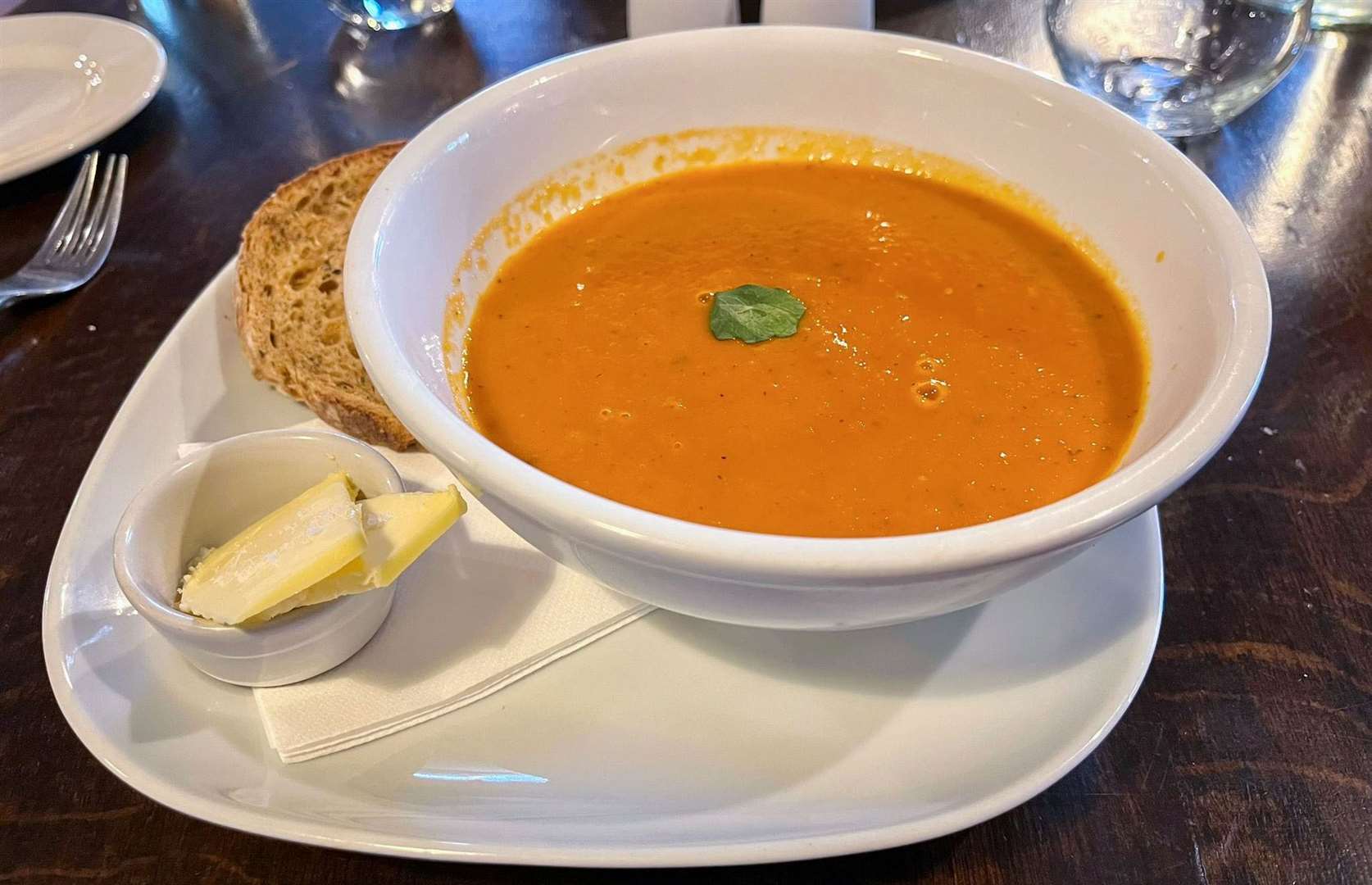 Homemade Soup of the Day, served with bread and butter (£7.50)