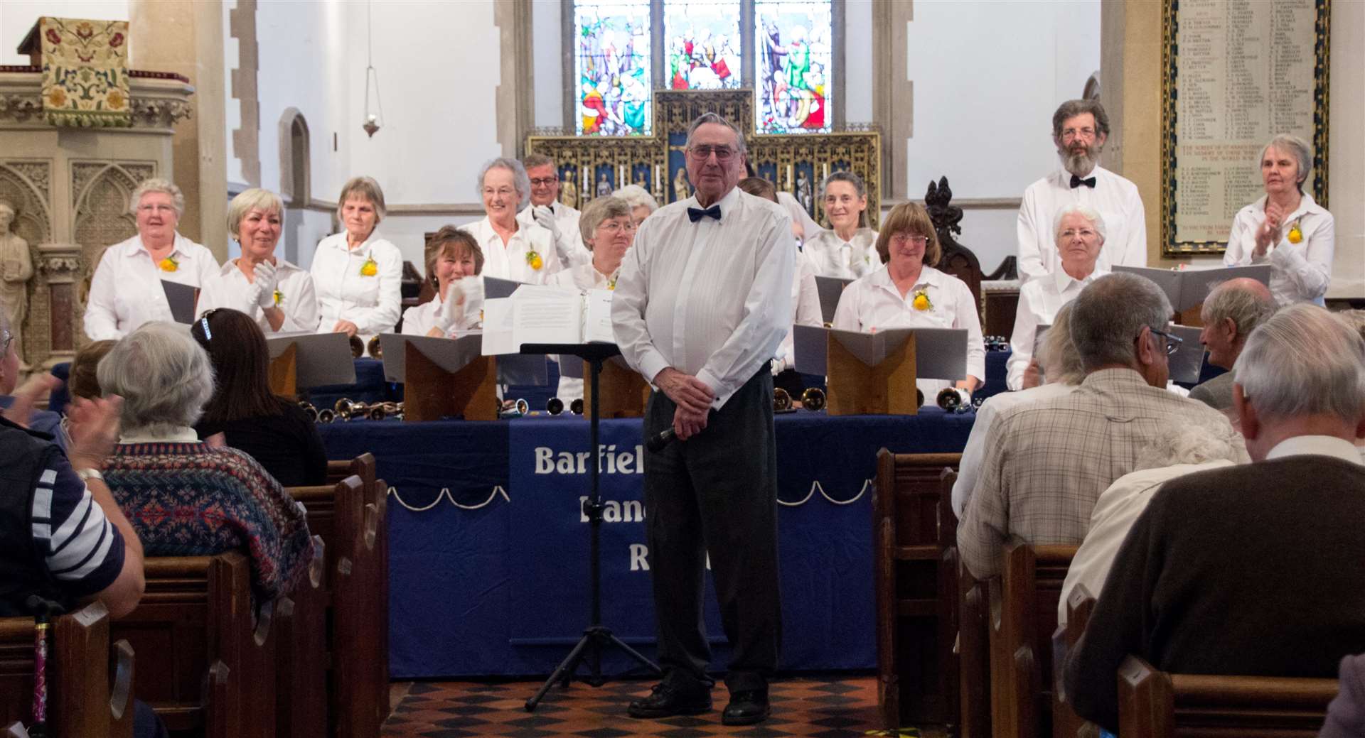 Barfield hand bell ringers tribute concert for their founder Bill Butler