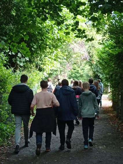 St Bart's staff and students took part in a 6km sponsored walk during a health and wellbeing day