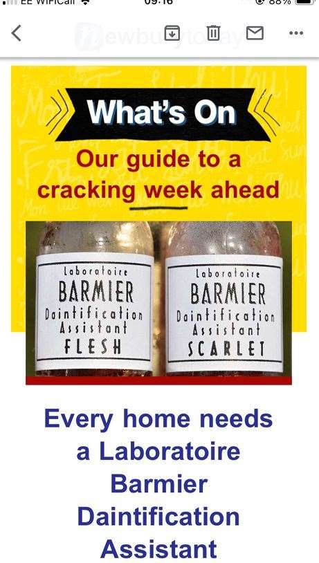 What's On newsletter