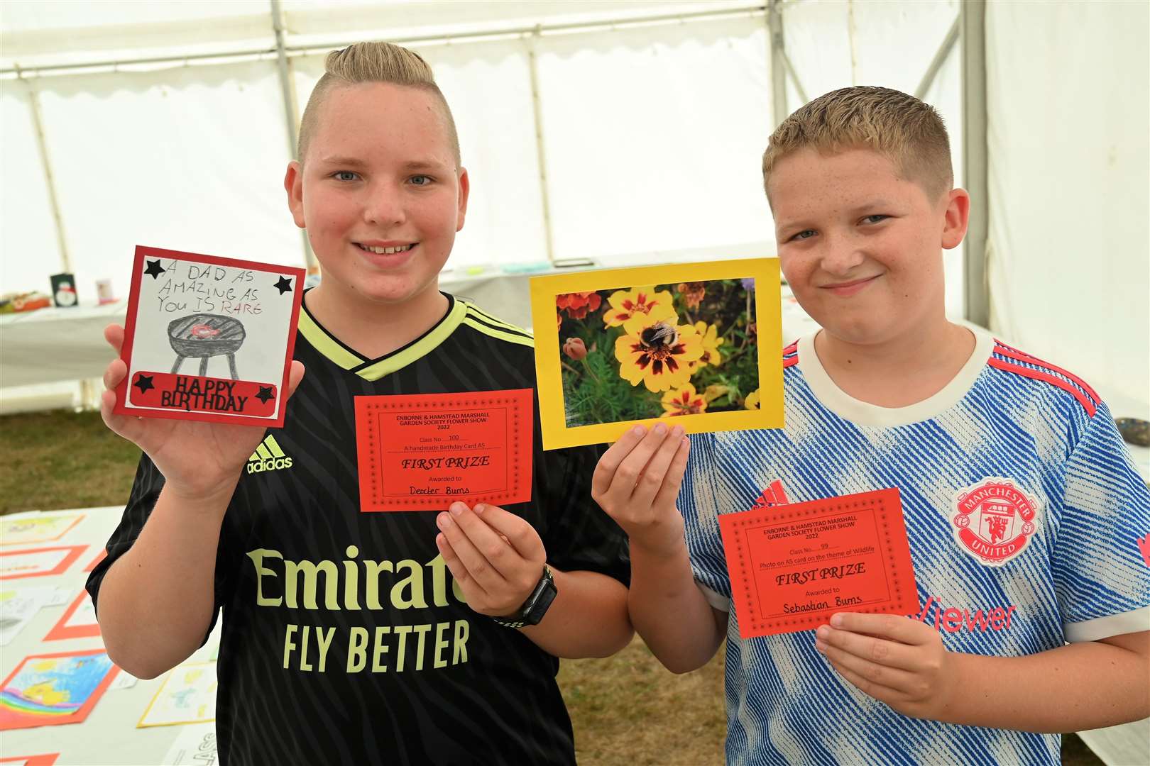 Dexter and Sebastian Burns (twins aged 11)