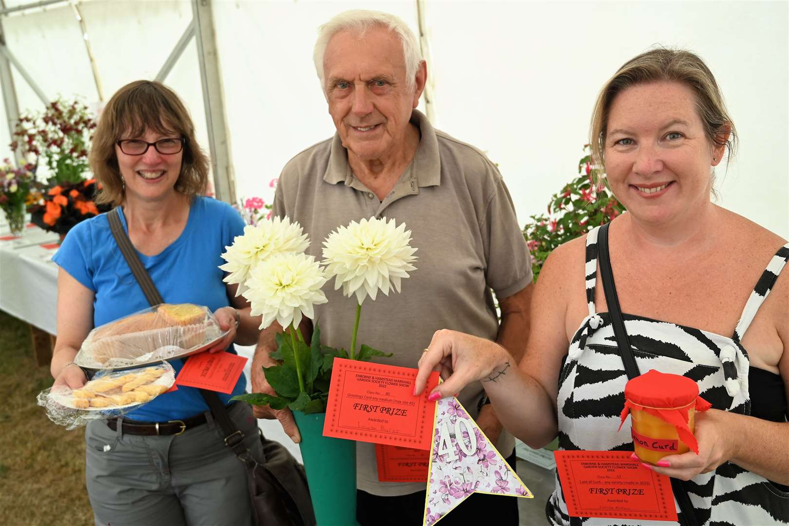 Louise Burns, Bill Webb and Jane Obin