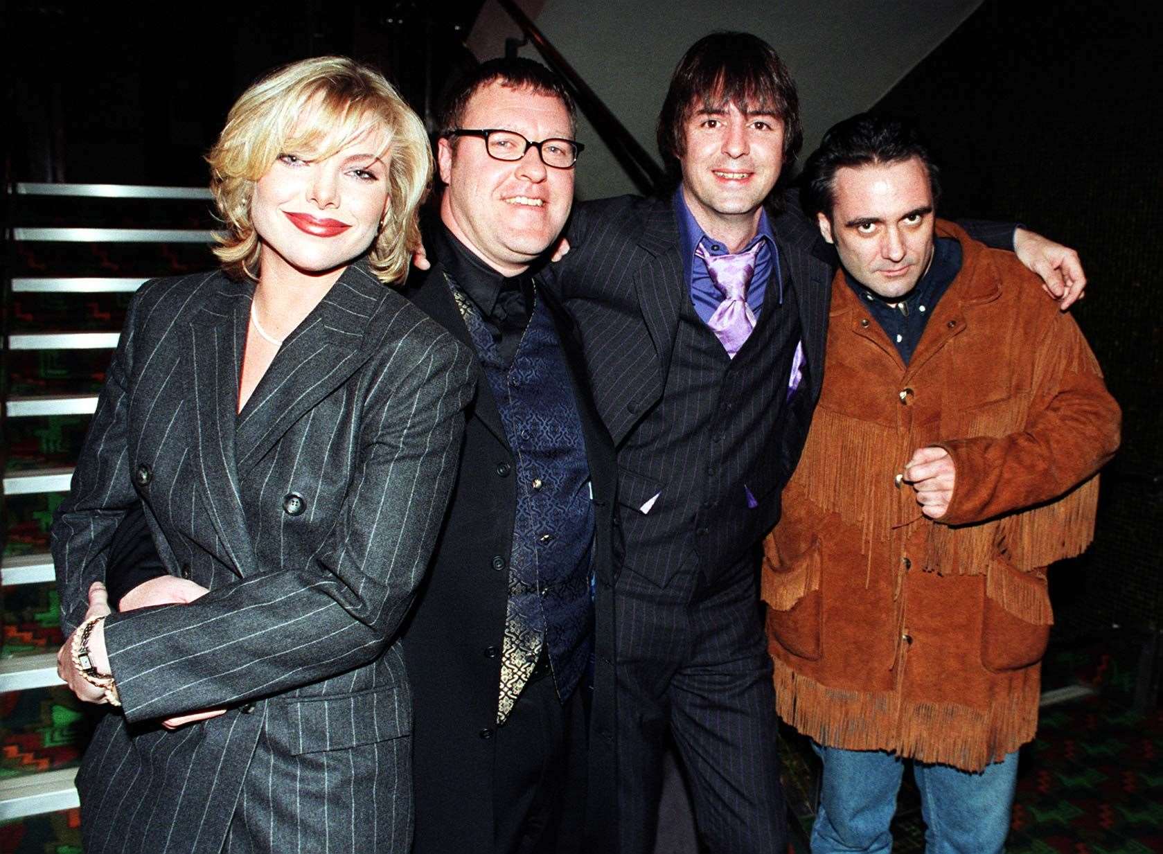 (from left) Samantha Janus, Gary Olsen, Neil Morrissey and Tony Slattery. (Neil Munns/PA)