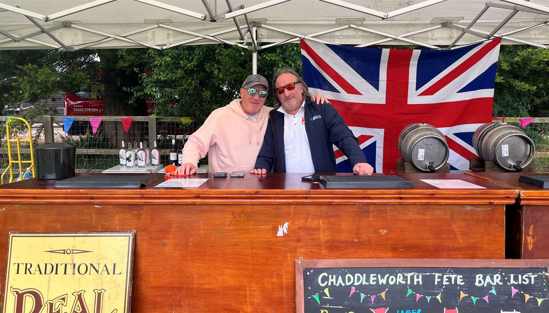 Stallholders pose at Chaddleworth Village Fete