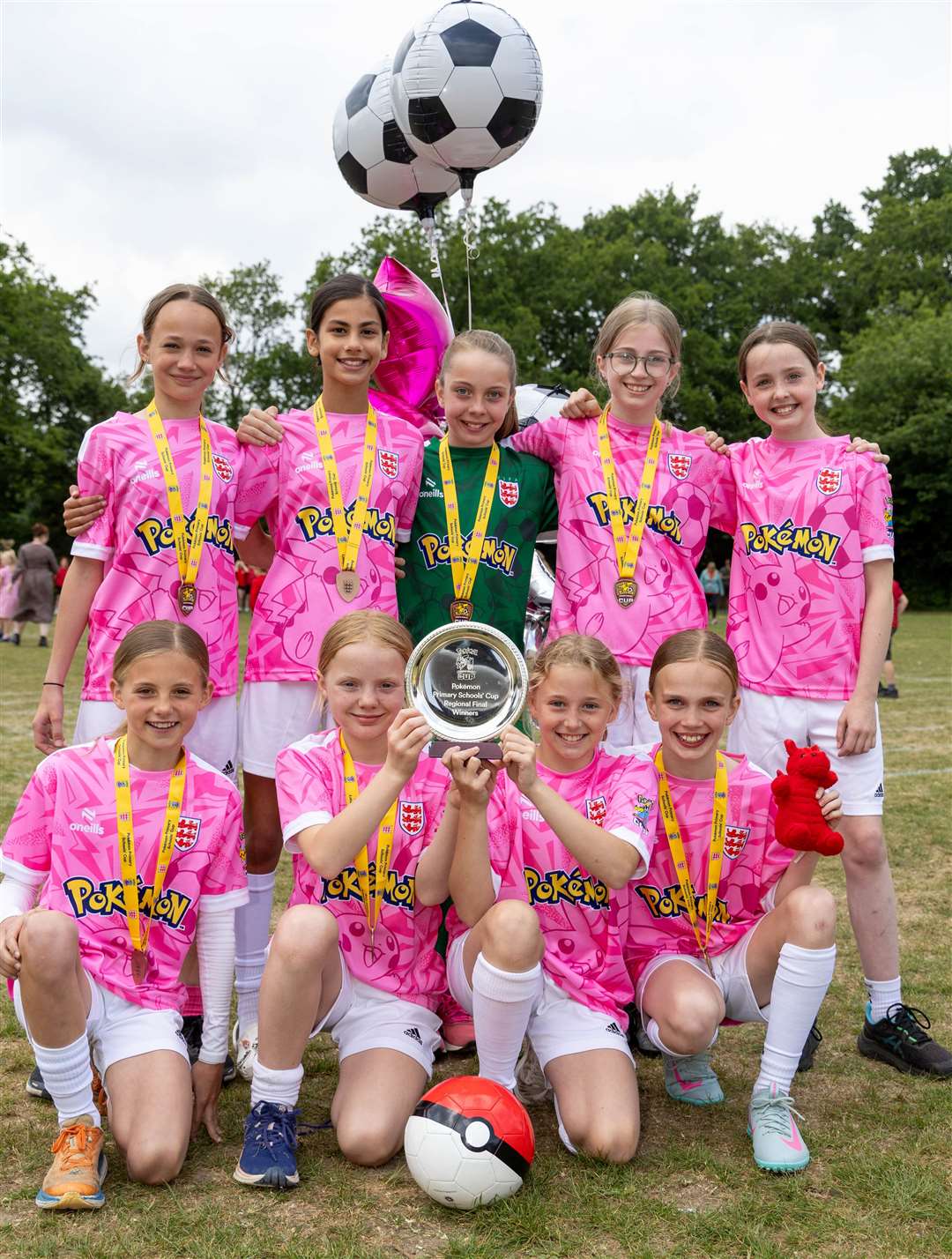 Falkland School girls team gets to semi final in national football tournament