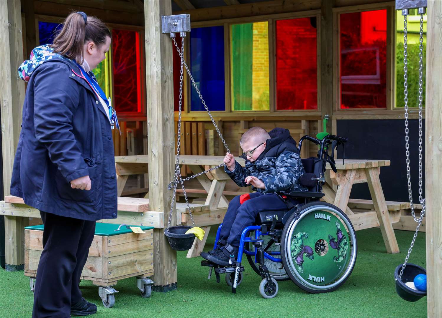 Speenhamland School - Keevill oudoor space opened by pupils and Andy Stevenson