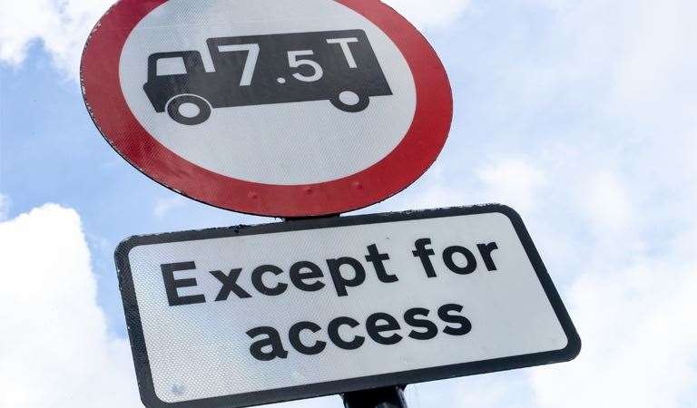 Drivers have been issued hundreds in fines for breaking vehicle weight restrictions across the district