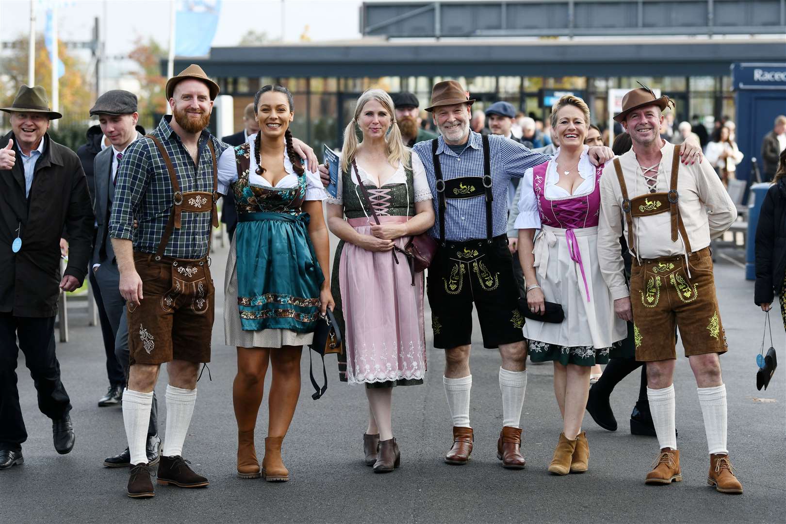 Racegoers are being encouraged to don their best lederhosen ahead of this weekend's Oktoberfest races