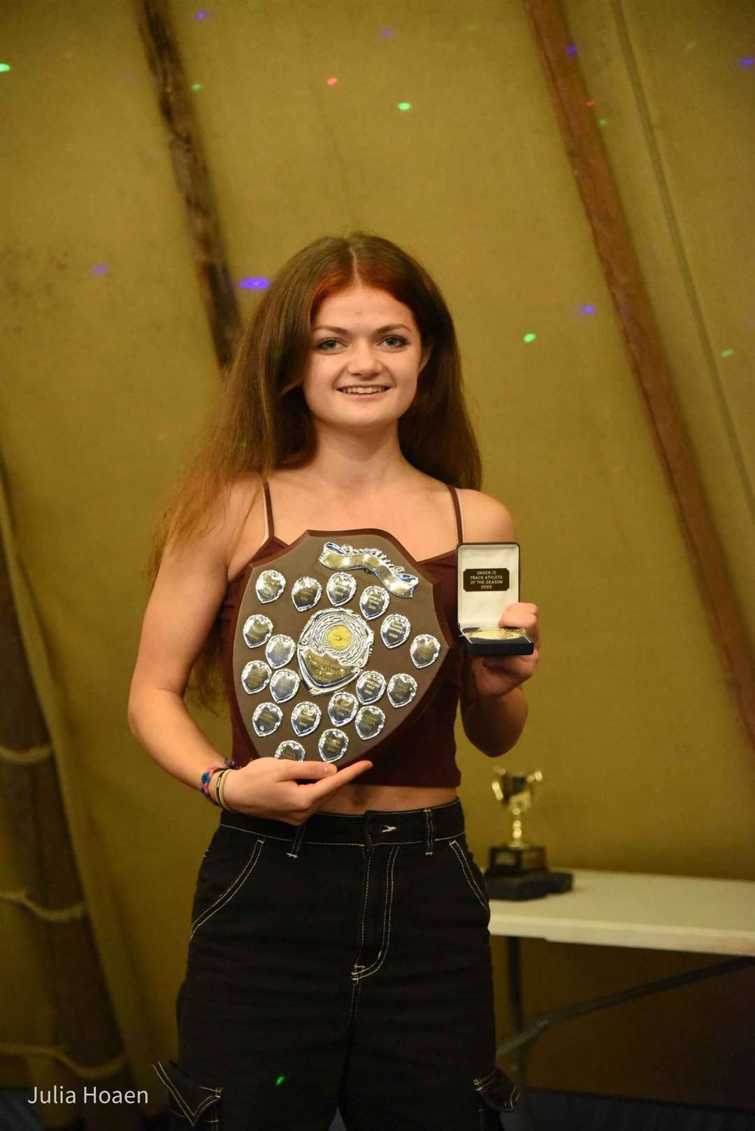 Clare McGonnell - under-15 track athlete of the year