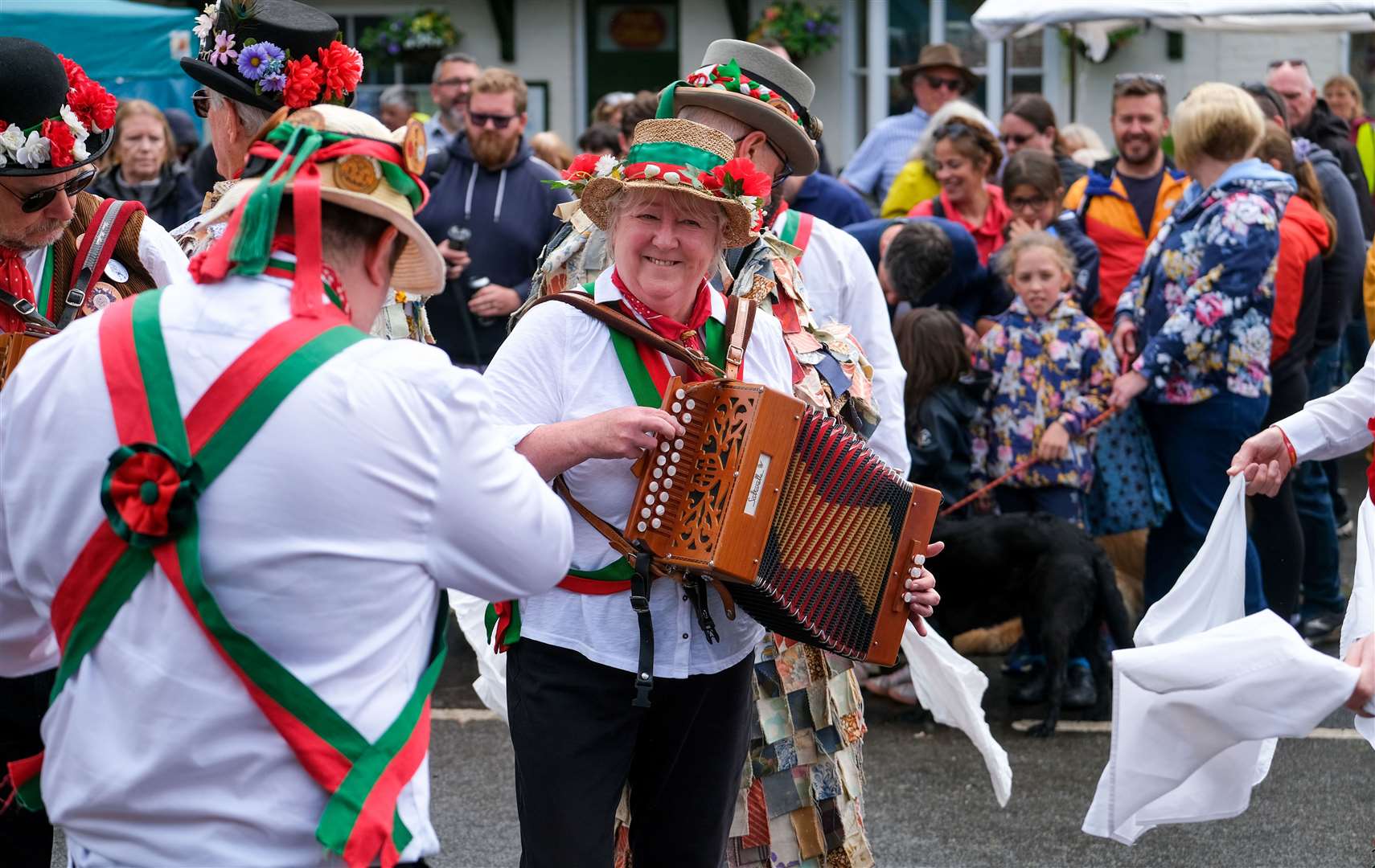 Kennet Morris Men in the village square