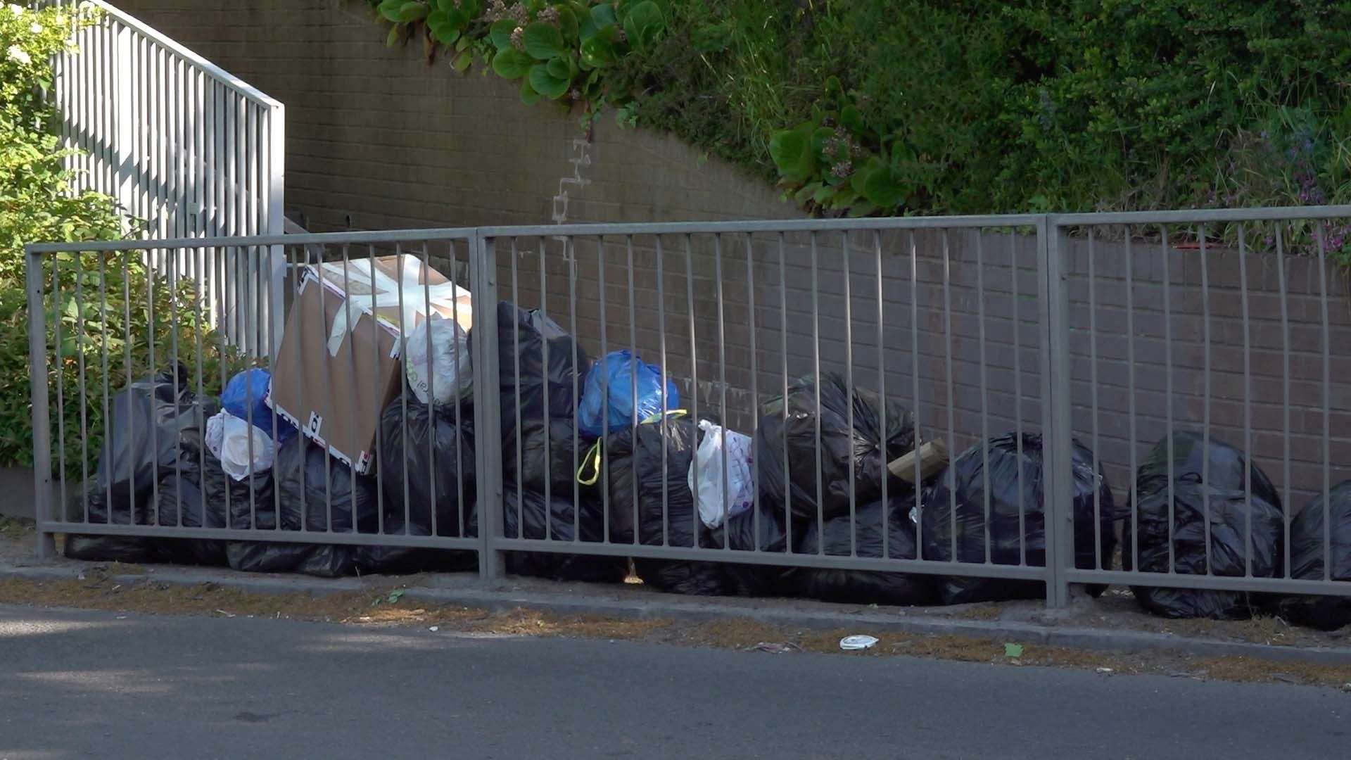 Rubbish in the street in Kings Norton, Birmingham (Phil Barnett/PA)