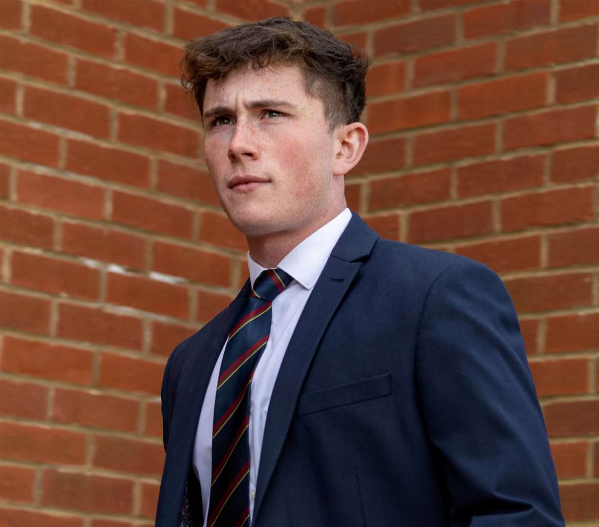 William Lawrence arrive at Reading Magistrates' Court this morning