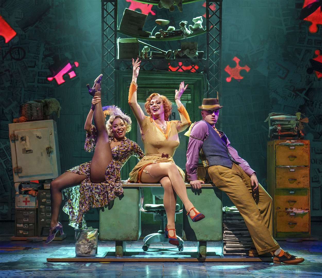Annie: Craig Revel-Horwood (Miss Hannigan), Billy-Kay (Lily) and Paul French (Rooster) picture Paul Coltas