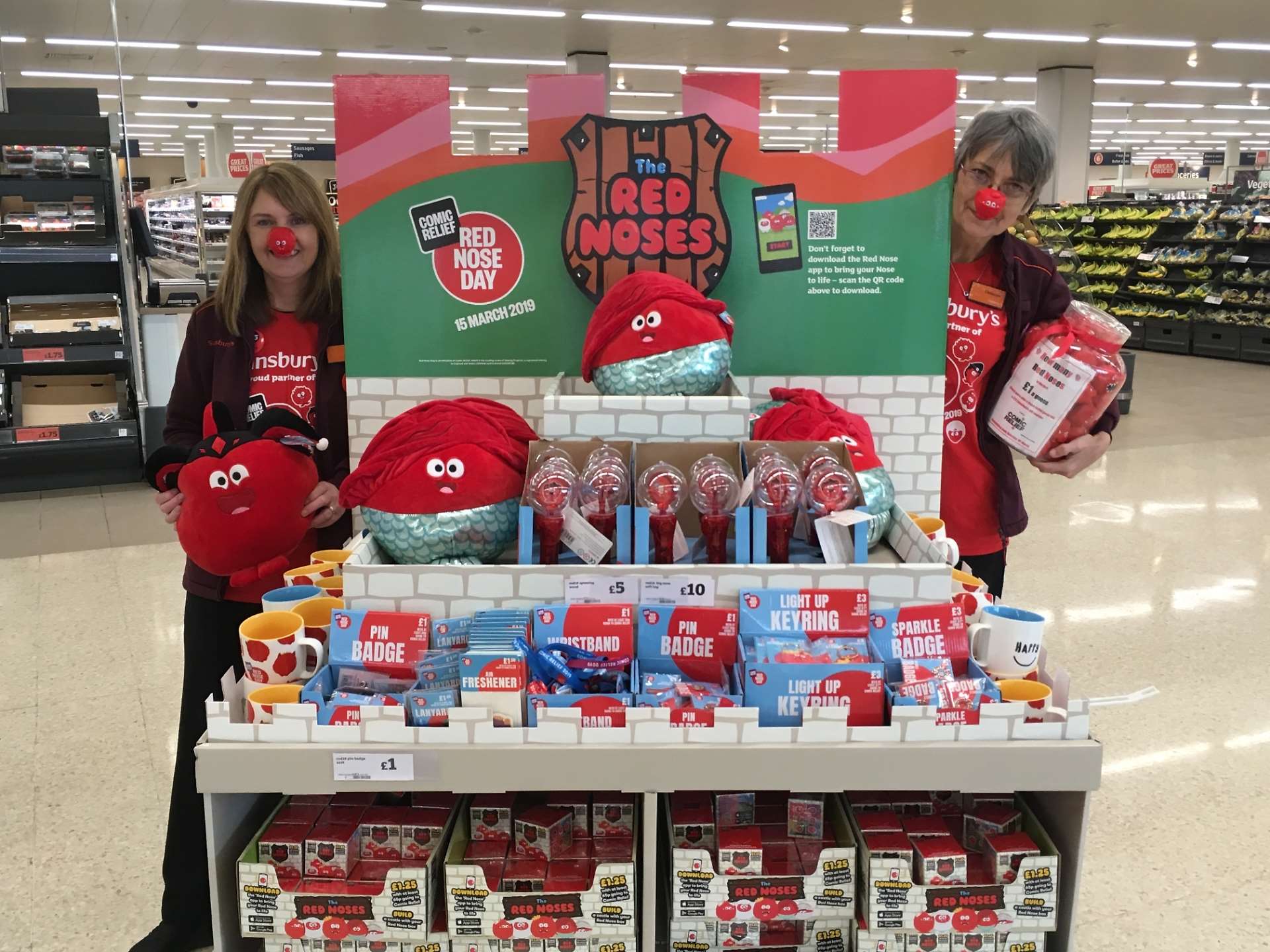 Red Noses at Sainsbury's
