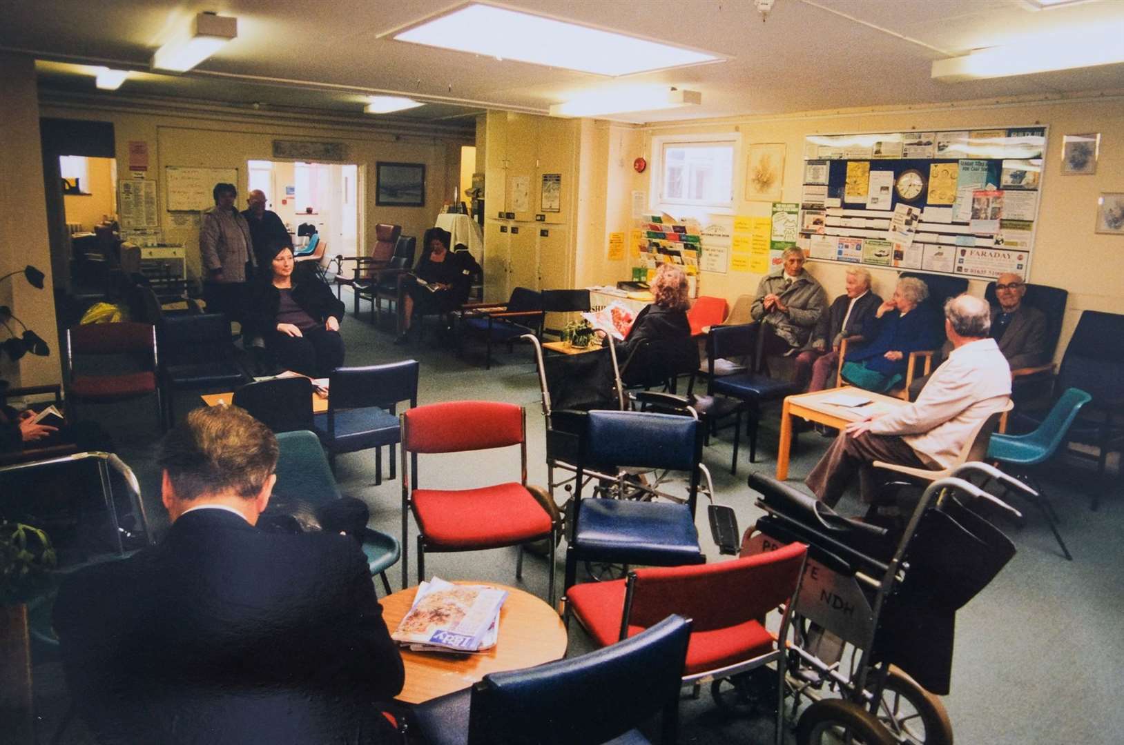 Outpatients waiting area at Newbury District Hospital 1999