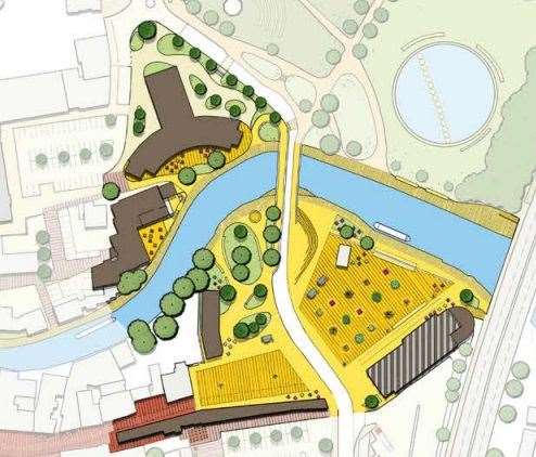 Newbury Wharf plans, picture: WBC