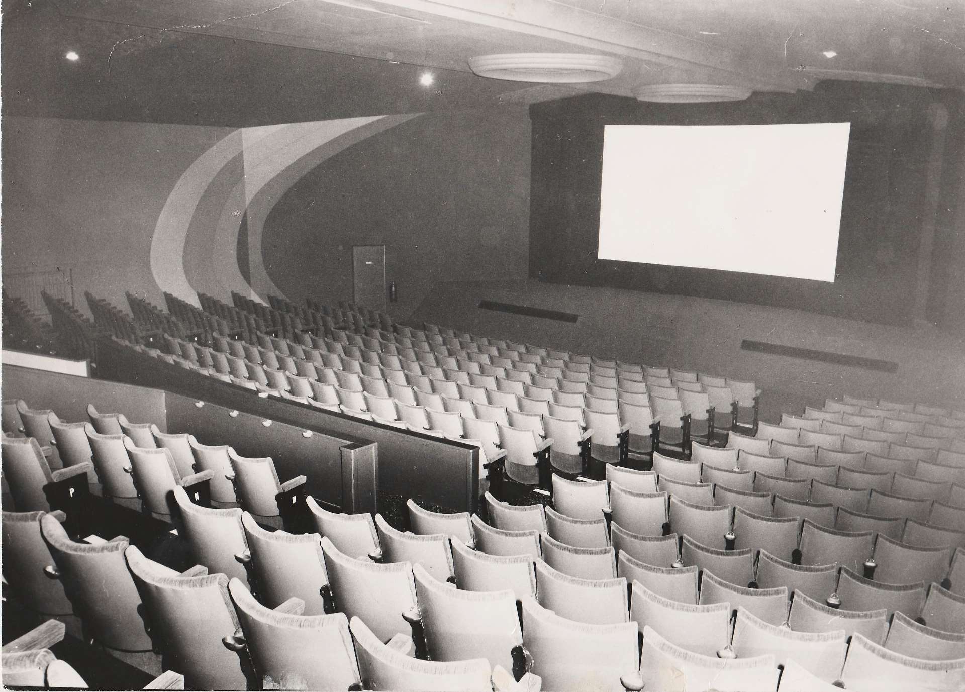 Inside Newbury's cinema in 1972