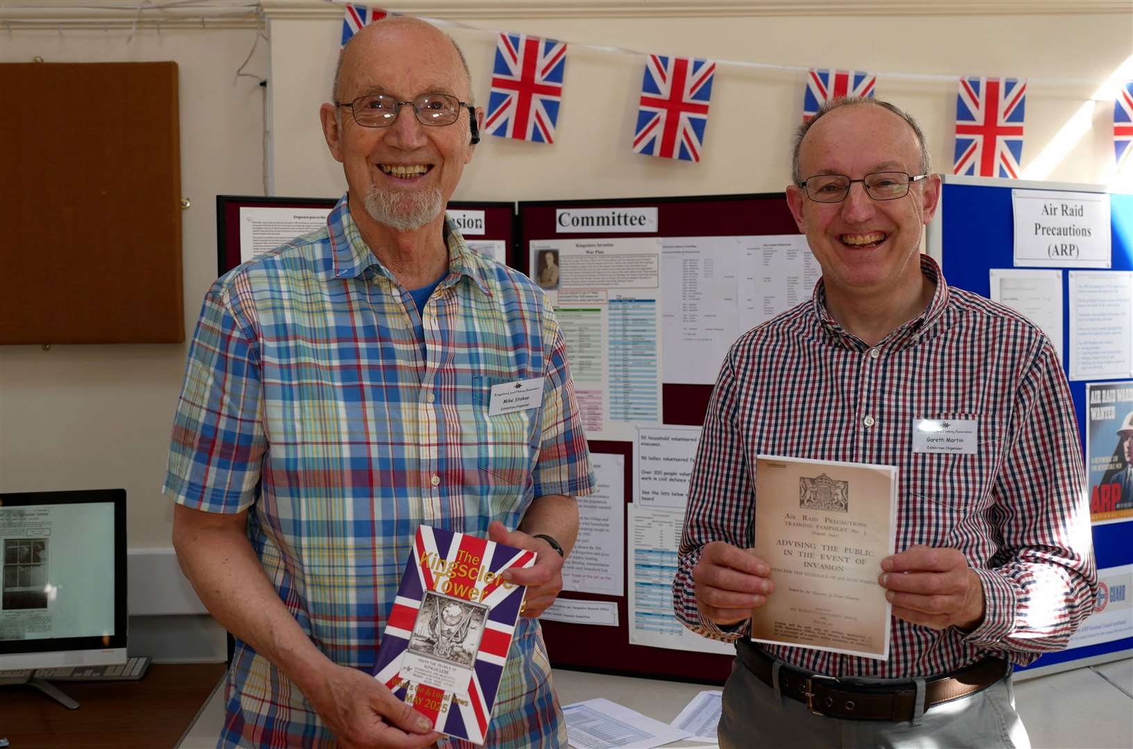 Exhibition organisers Mike Stokoe and Gareth Martin