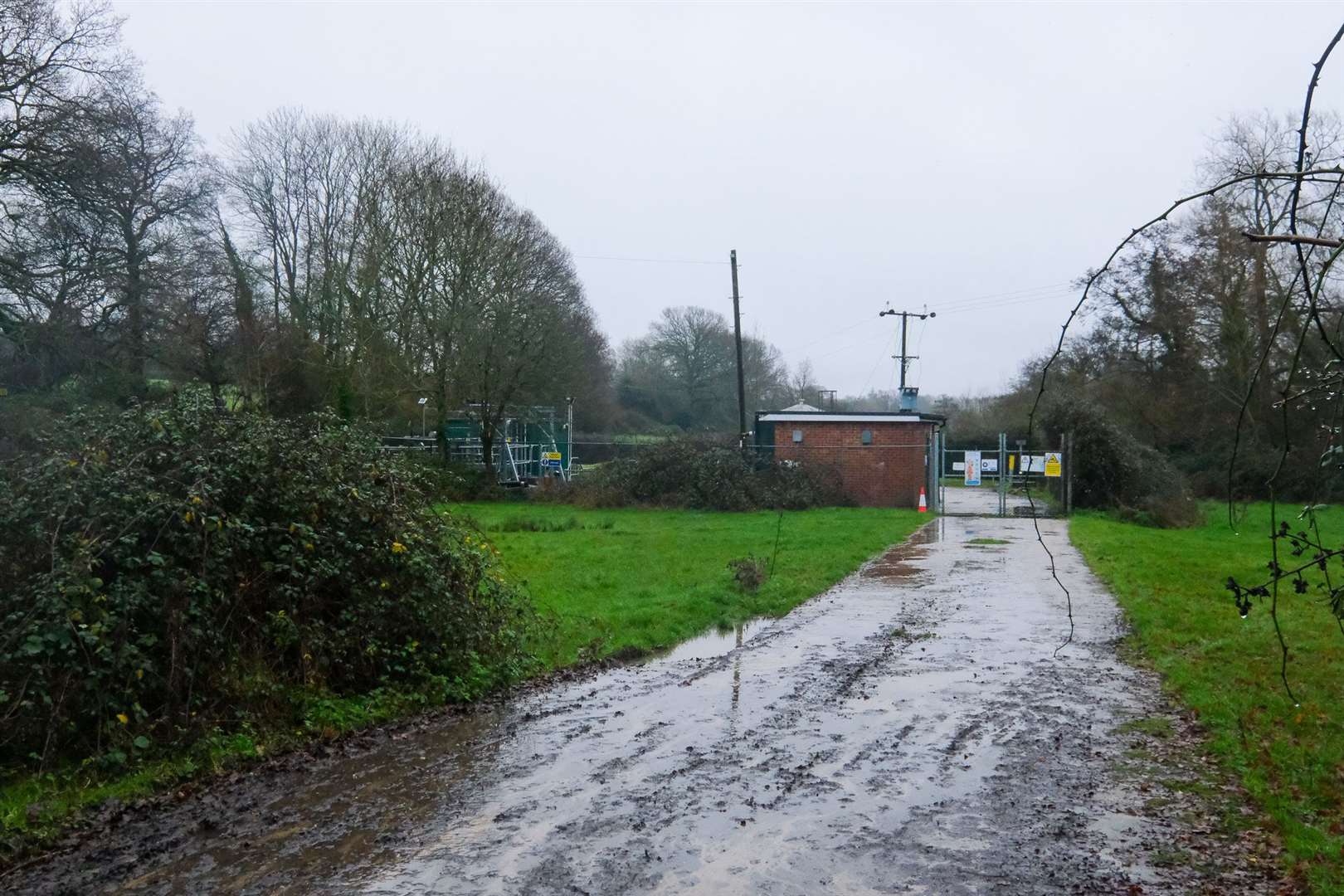 In Chapel Row the storm overflow has been discharging into a tributary of the River Bourne for more than 300 hours