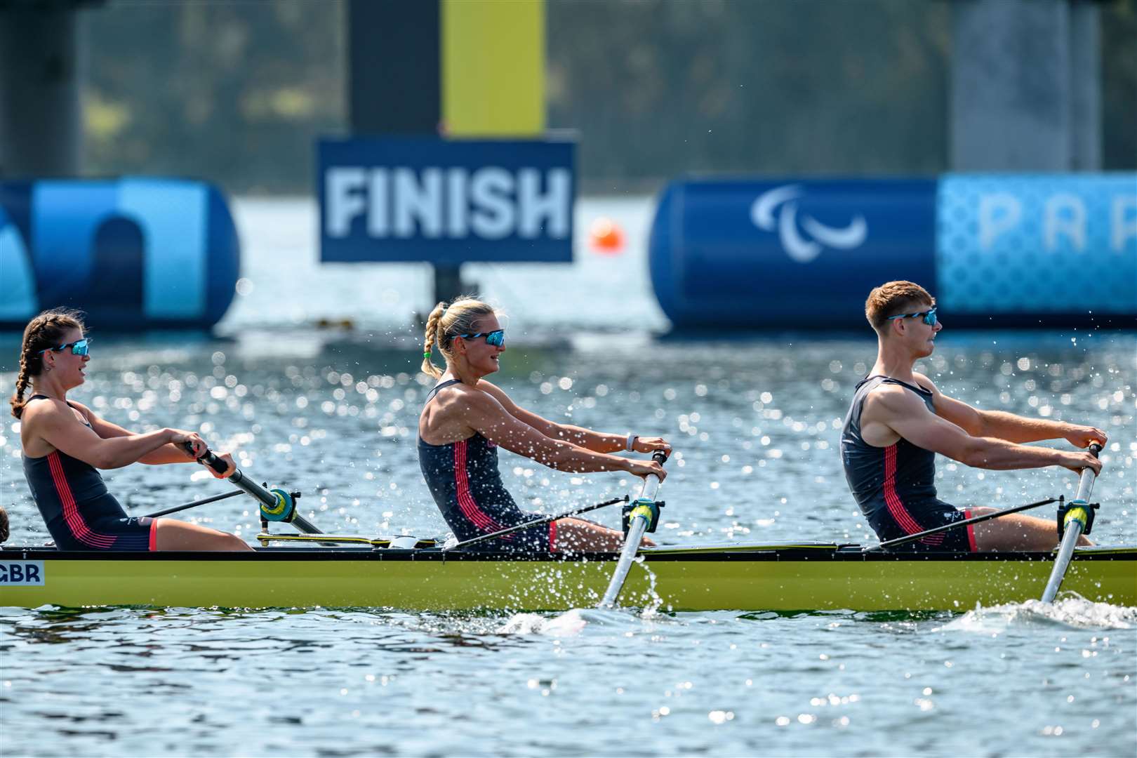Frankie Allen on the water in the Paralympics