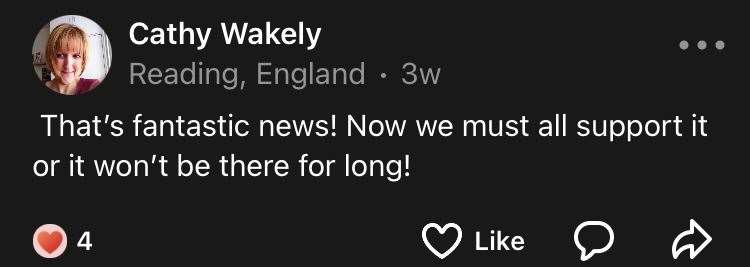Overwhelming support for the pub's return