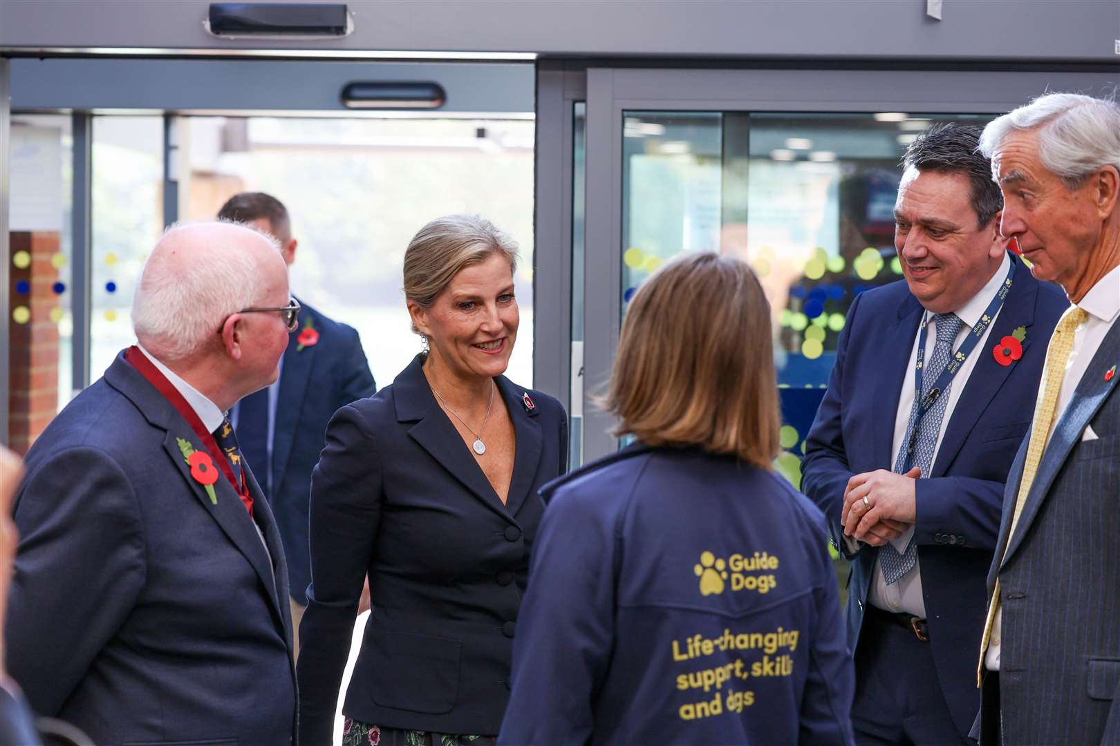 Sophie, Duchess of Edinburgh, the patron of Guide Dogs, met 12 families and their buddy dogs at the charity’s centre in Burghfield Common on Thursday, October 31
