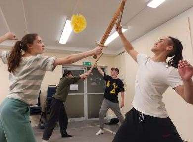 Watermill Theatre Youth Ensemble combat rehearsals
