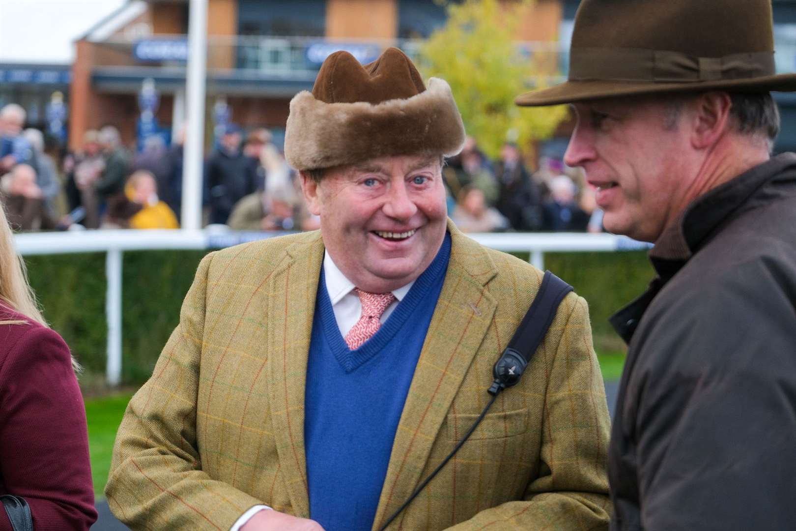 Nicky Henderson at Newbury Racecourse's Coral Gold Cup Day
