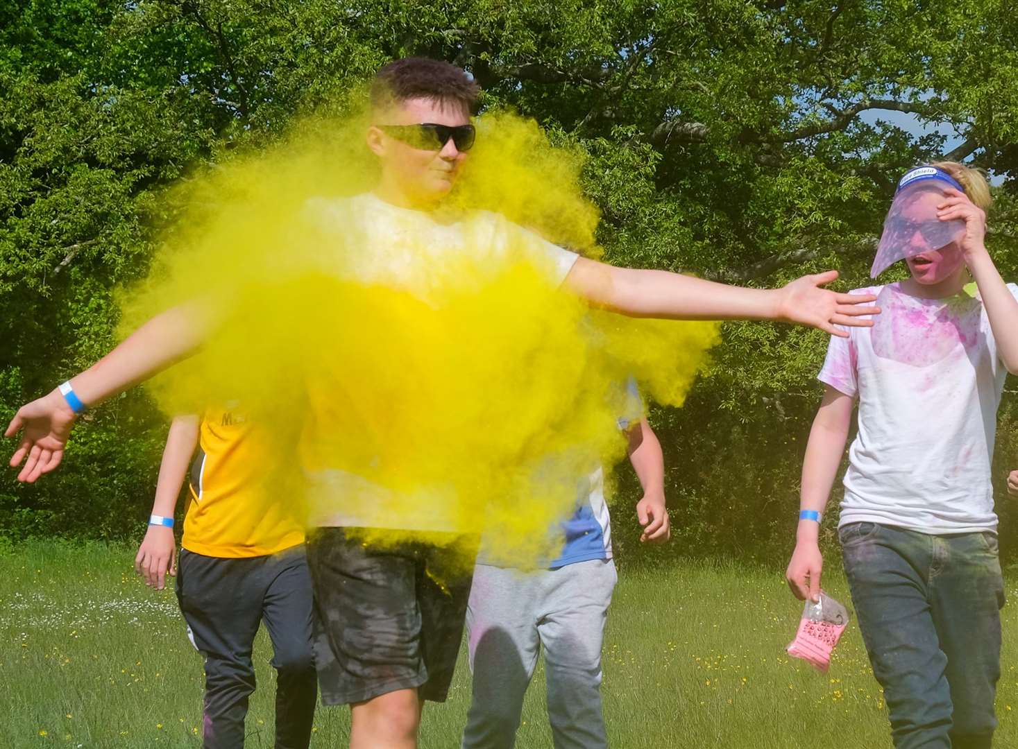 The Hurst School pupils take on colour run (56690527)