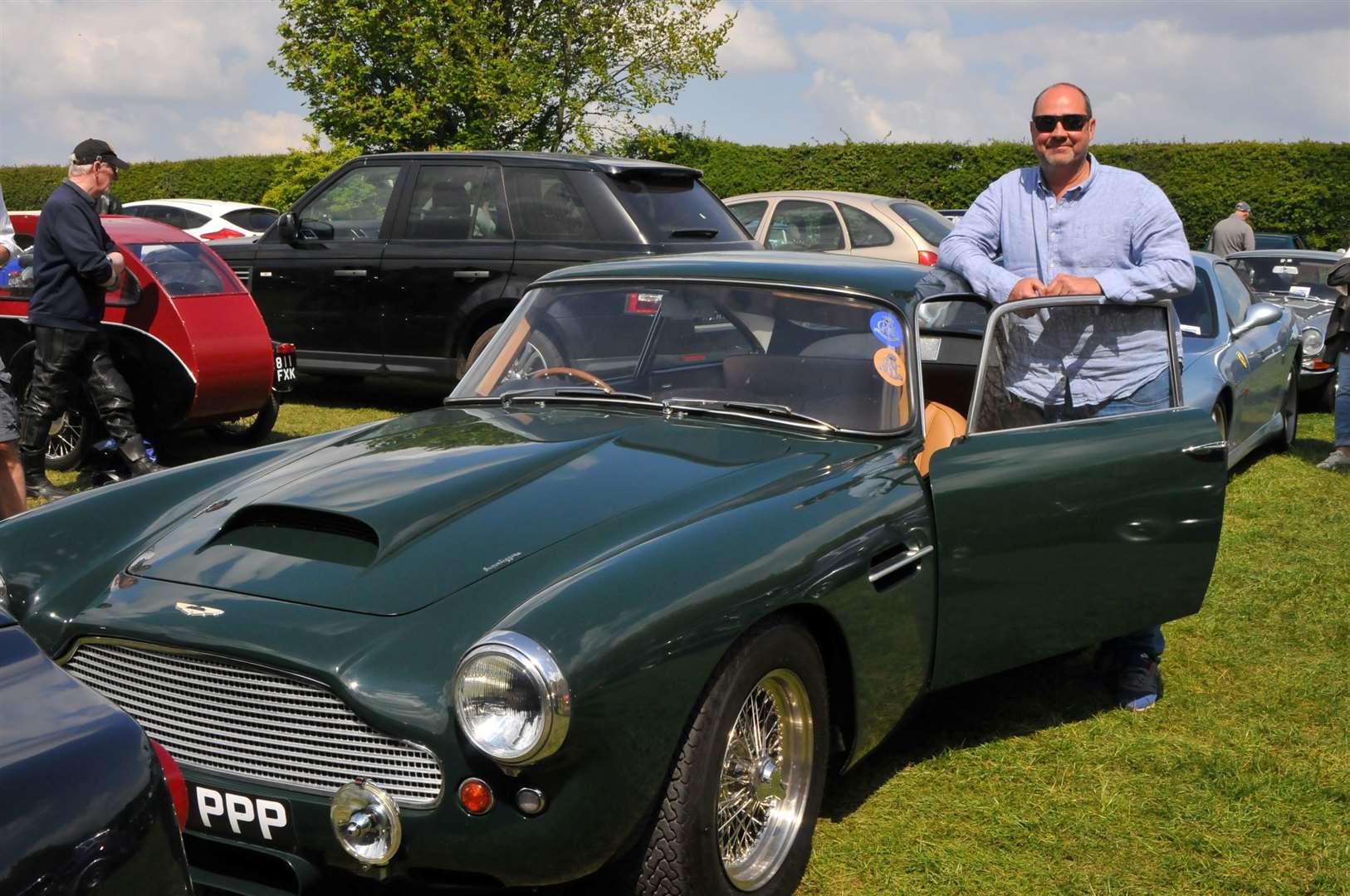 Casper McDonald with his ‘pride and joy’, a 1960 Aston Martin DB4
