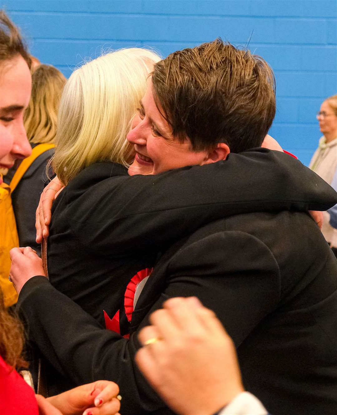 Olivia Bailey at the General Election count in 2024