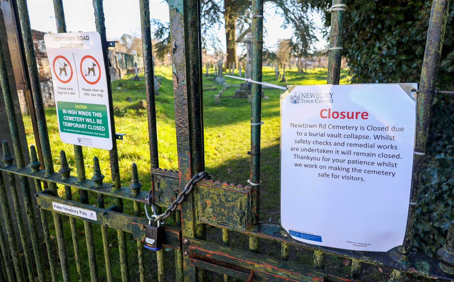 Newtown Road Cemetery closed
