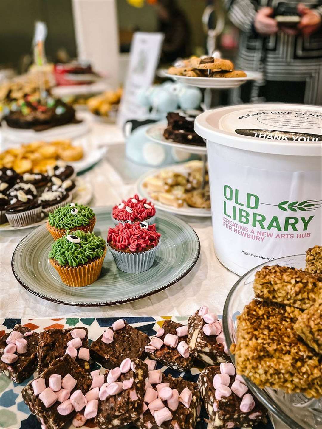 Old Library Campaign bake sale Pic: Birgit Mayled (createaplatephotography.co.uk)