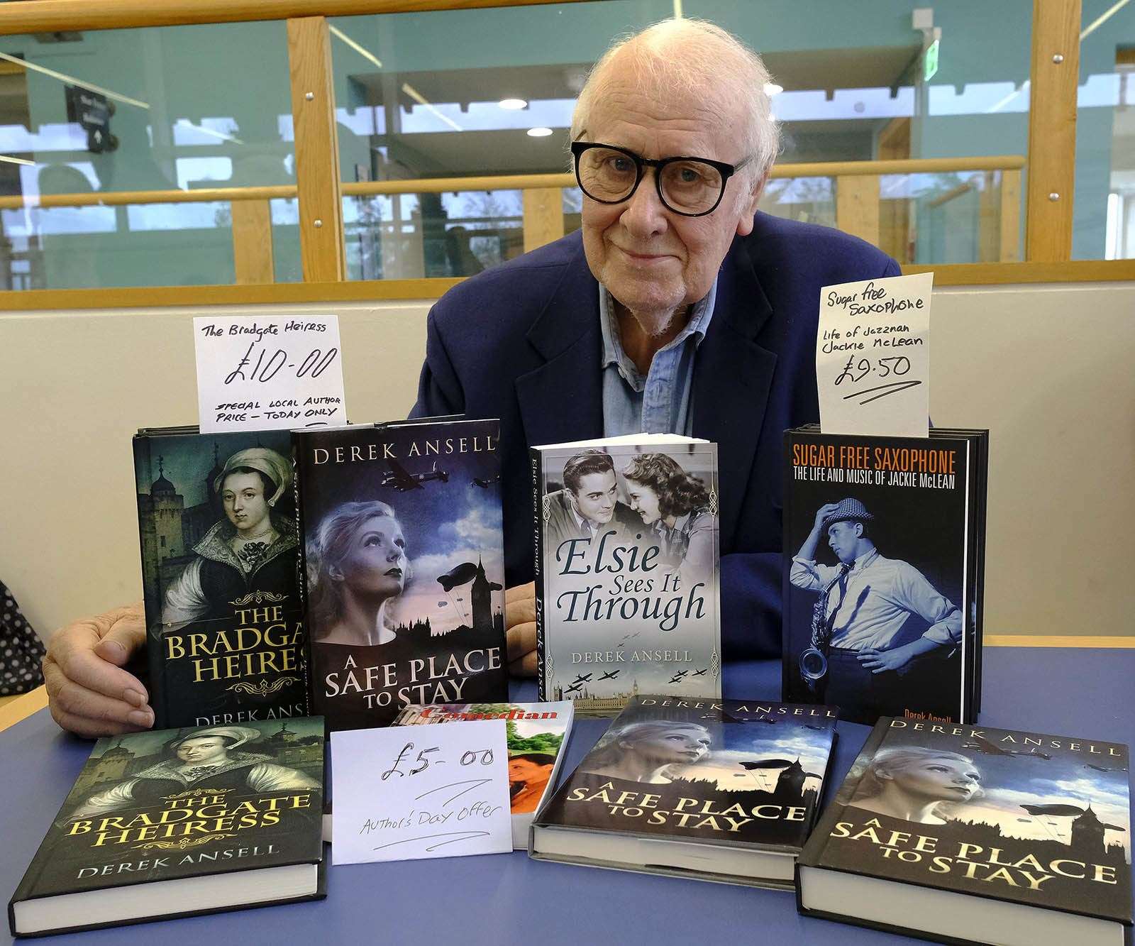 Derek Ansell at Newbury library