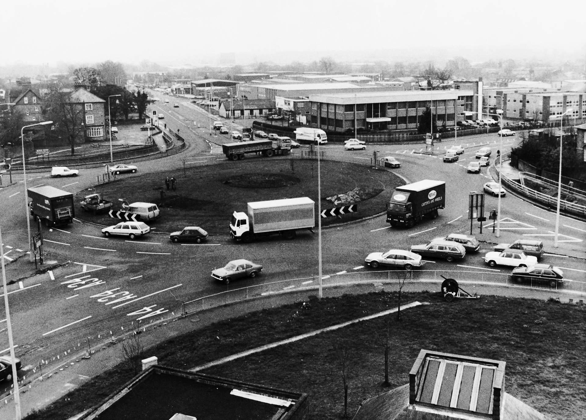 The Robin Hood roundabout in Newbury