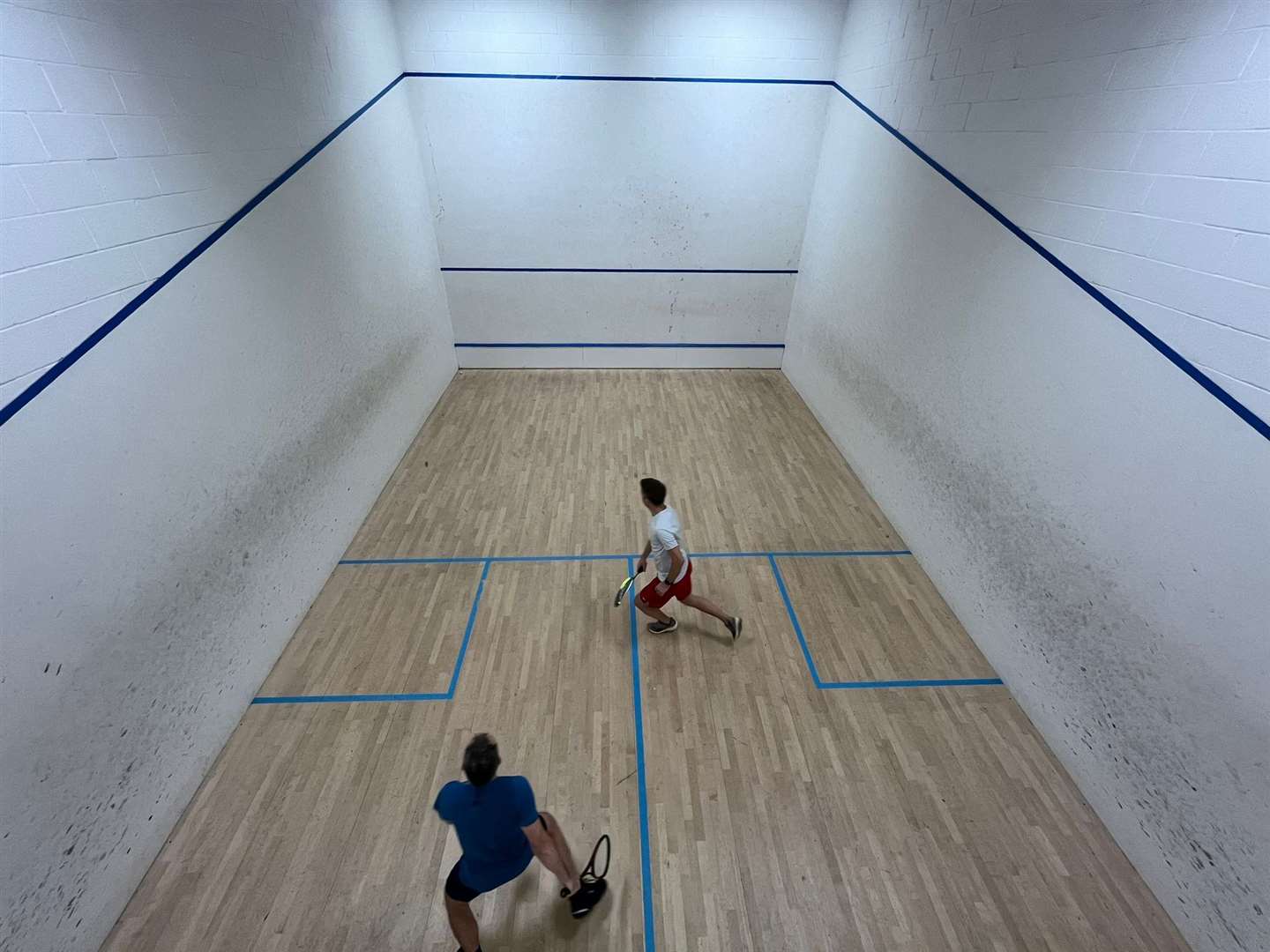 Scenes from a recent meeting of the Newbury squash league - Picture: Eloise Kadzidlo