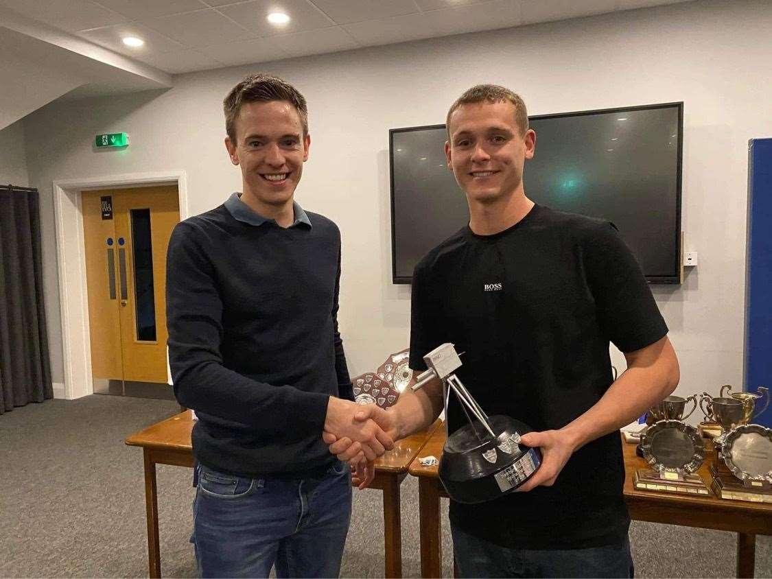 Danny Hawkins (right), Newbury AC personality of the year