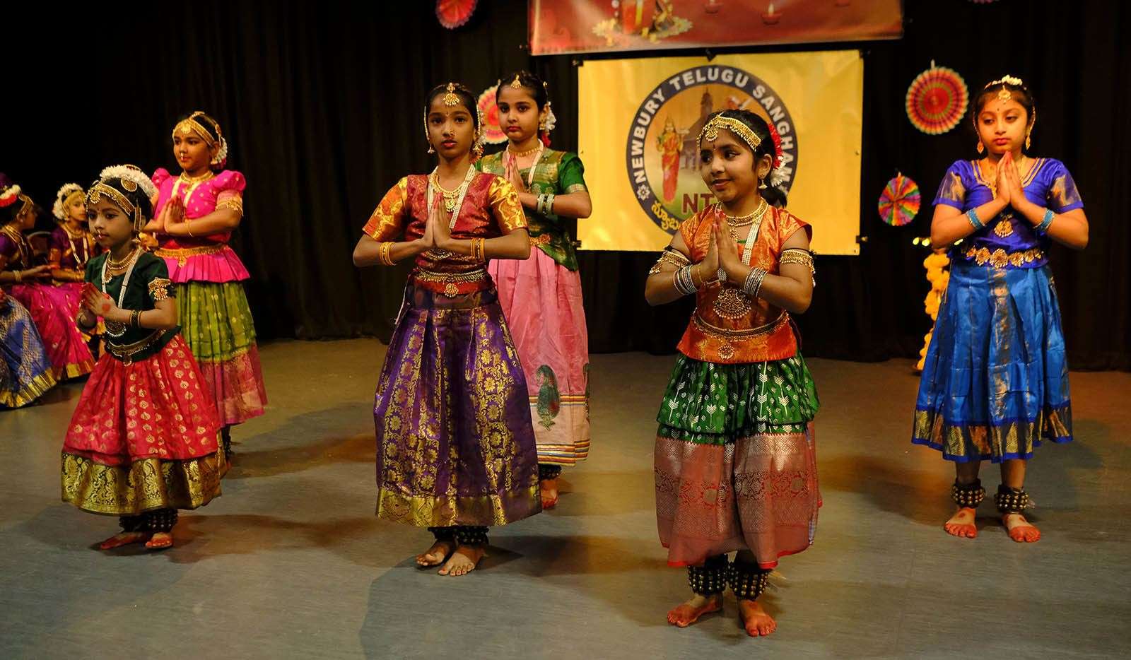 The children and young people put on performances of dance and song