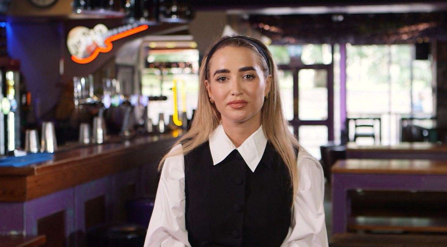 Reality TV star and campaigner Georgia Harrison. Still from short documentary 'Breaking Barriers' supplied by Thames Valley Police