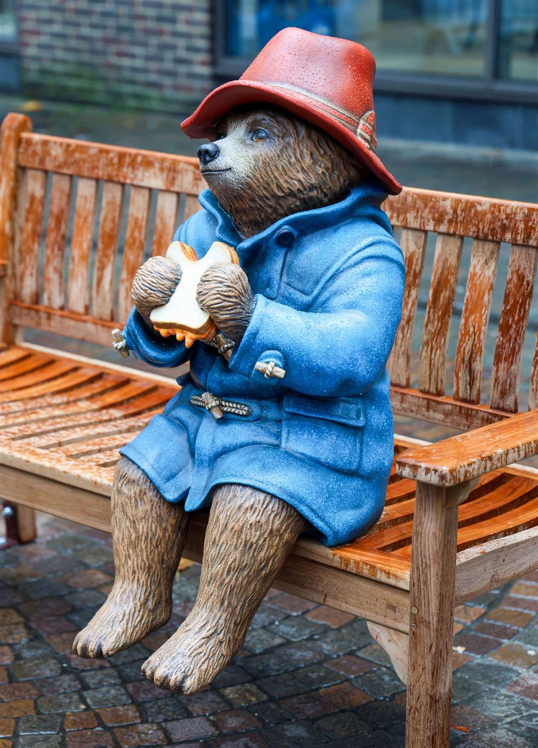 New Paddington Bear bench in Newbury