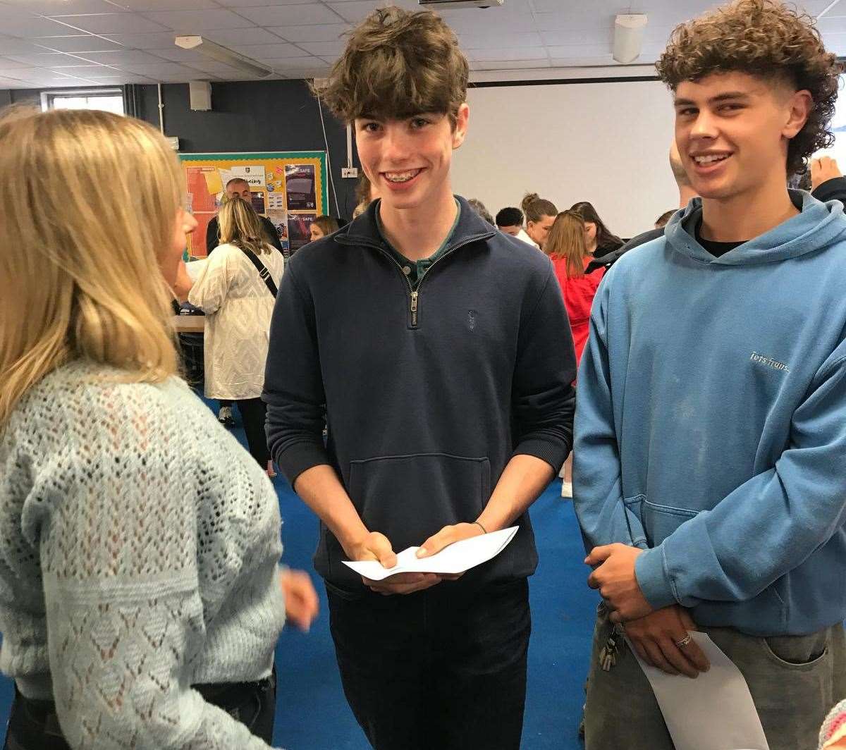 For students at The Downs School it was an opportunity to find out how friends had fared in their GCSEs as well as collecting their own grades