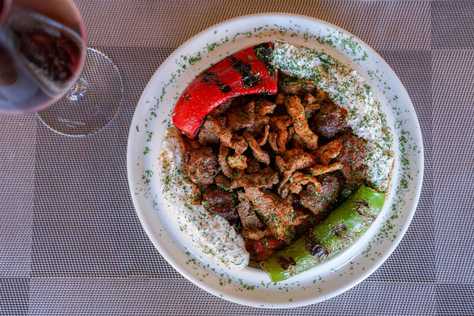 Iskender (meatball £18, lamb £24 or Chicken £19)